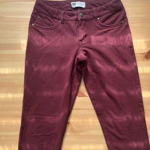 red soft pants by Garage